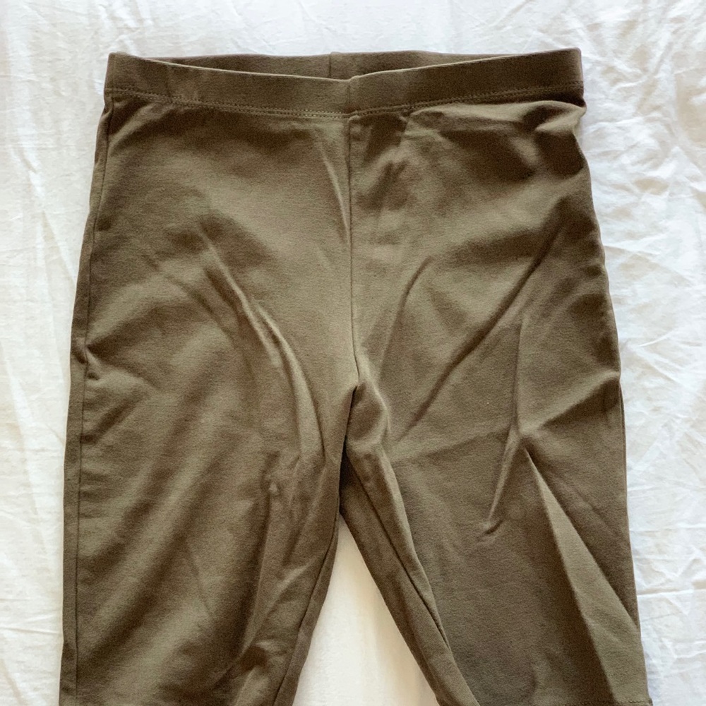 Army Green Biker Shorts